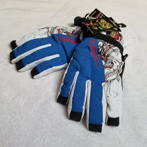 Authentic Womens Ed Hardy USA Special Edition Gloves Size M